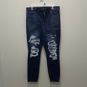 womens size 16 american eagle patches jeans